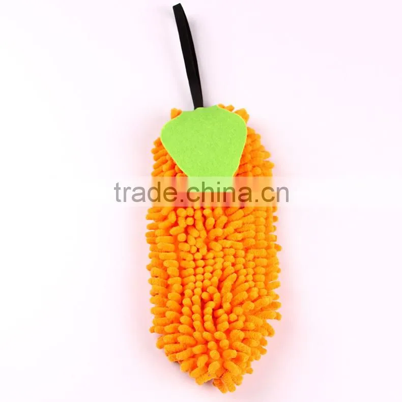 China supplier wholesale promotional custom chenille hand towel