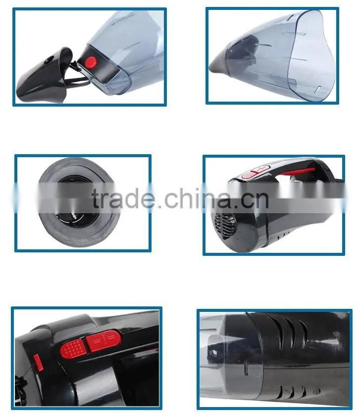Portable Powerful 12v Wet Dry Vacuum Cleaner Car LED Air Compressor