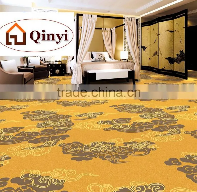 High Quality Luxury Warmth Polyester Yarn Printing Hotel Hall Corridor Carpet Customize Pattern Star Carpet