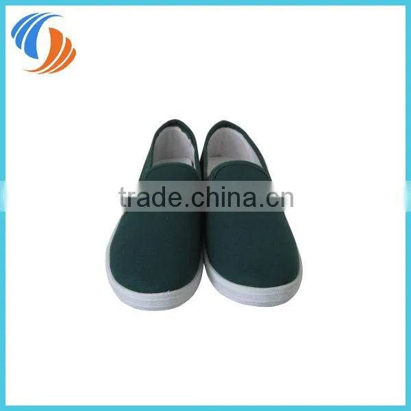 New Canvas Flat Slip On Casual Shoes Sneaker Green
