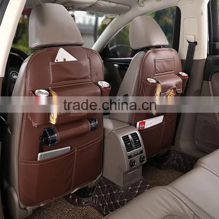 PU Leather Car Back Seat Organizers/Storage bag