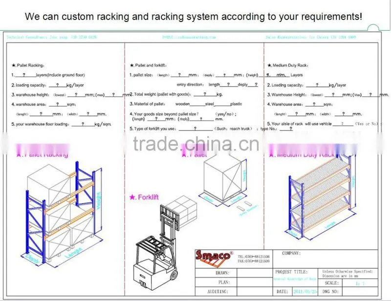 Light duty storage racks