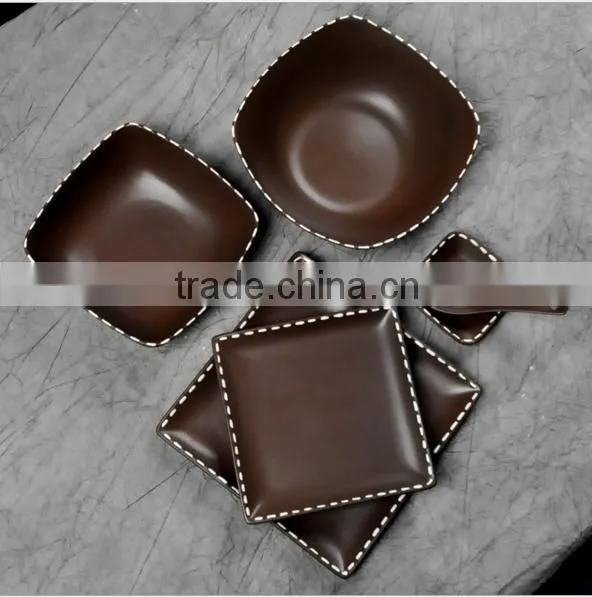 Salad Bowl Of Salad Bowl Noodle Soup Bowl The Brown Ceramic Tableware HY1671401