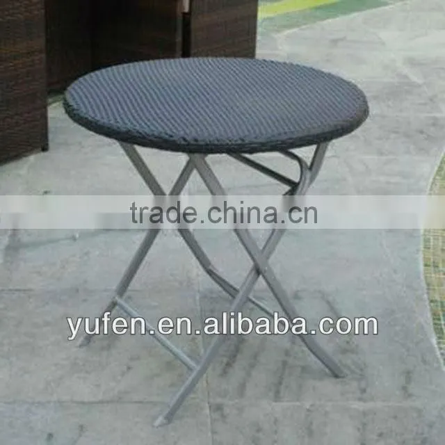 outdoor & indoor auminum rattan side table