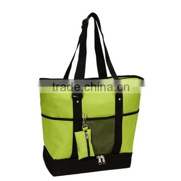 Multi Color Oversized Zipper Closure Big Cheap Reusable Shopping Bag