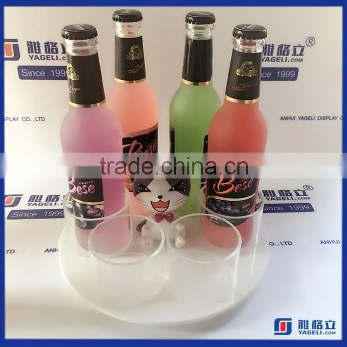 2016 Wholesale Custom Acrylic Wine Rack / Acrylic Tabletop Stand / Acrylic bottle Display