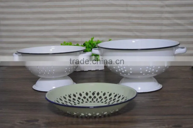 enamel colander,collapsible colander,ceramic fruit colander