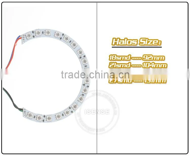 5050 smd White PCB semi circle rc car led angel eyes lights