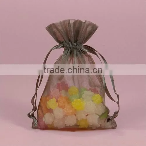 Drawstring Organza Candy Pouch For Gifts