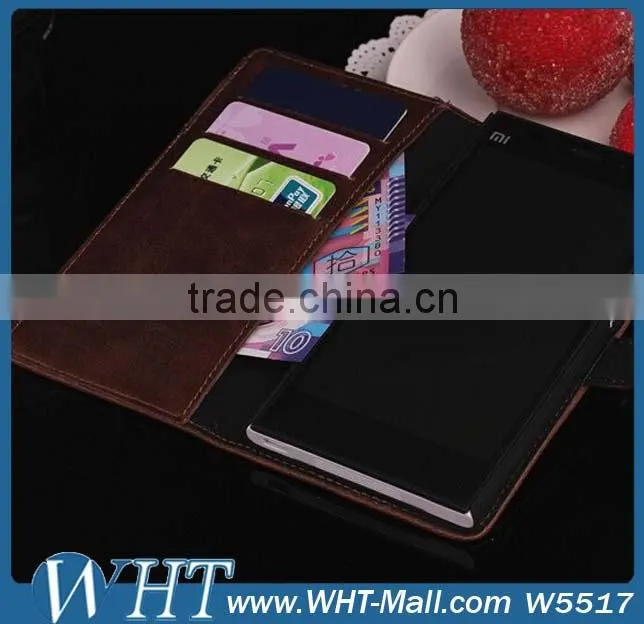 Crazy Horse Skin Leather Flip Case for LG G3, for LG G3 Leather Case