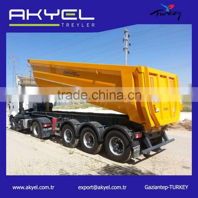 3 axle 40-50 Ton Hardox Tipper Semi Trailer