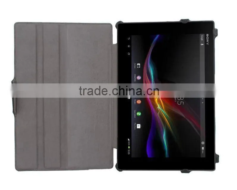 Best sale in alibaba,Flip pattern pu leather case for Sony Xperia Z4 tablet