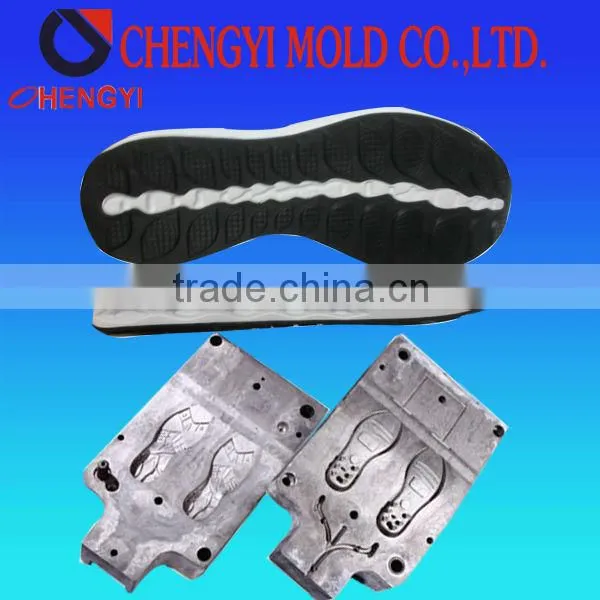 2014 high quality cnc shoes mould making EVA outsole mould