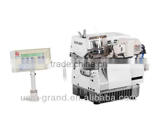 Microcomputer control (18 Section )elastic metering & cutting tape device(for Siruba overlock)