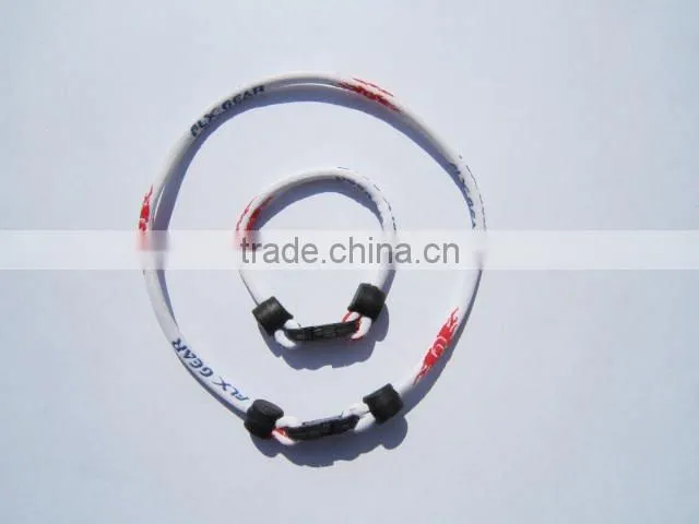 Power Energy Titanium Germanium 1 Rope Necklace & Bracelet Set