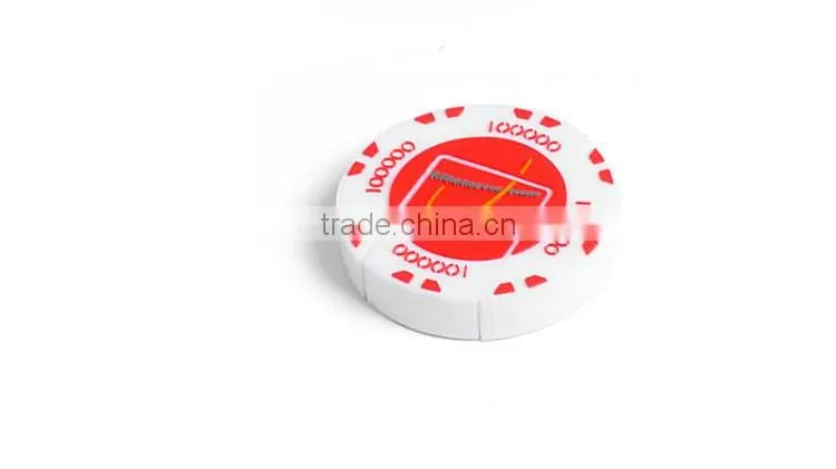 custom cartoon PVC round usb flash drive capacity 1-64gb