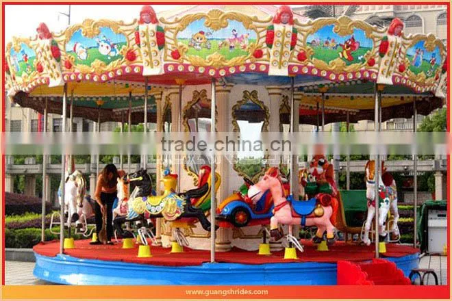 Joyful! luxury kids park rides merry go round rides for sale