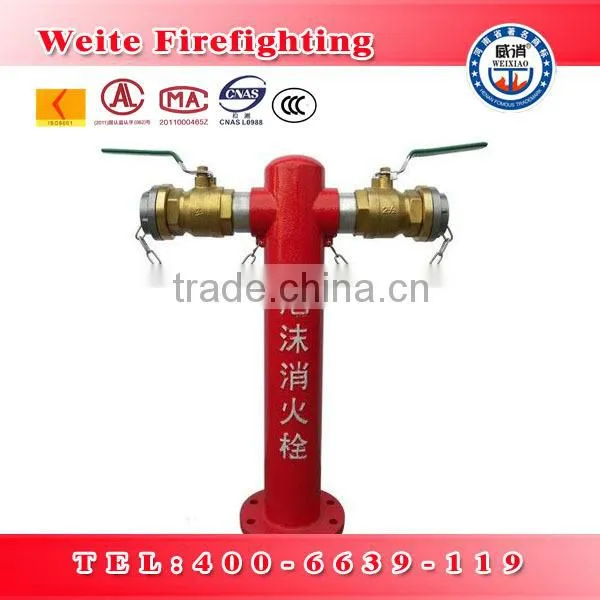 Patented products PS100/65x2 foam hydrants My company won the national patent certificate