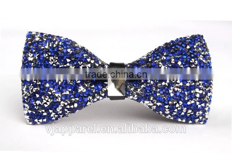 Men's Crystal Shining Wedding Party Pre Tied Bow Tie Bowtie
