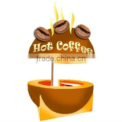 ice cream shop kiosk with fashionable design for promotions, shopping mall, beaches