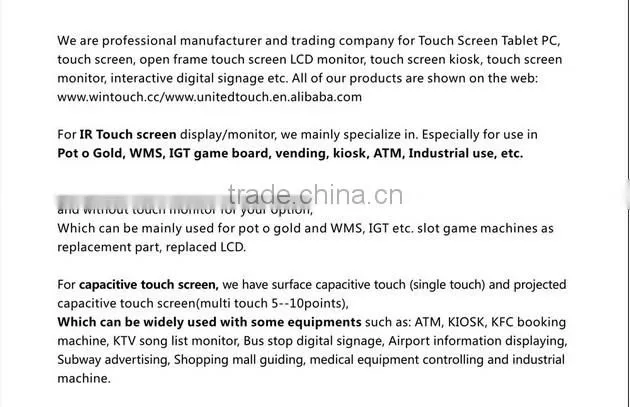 Wholesale high quality 3M 5wire 12.1 resistive lcd touch screen panel in stock