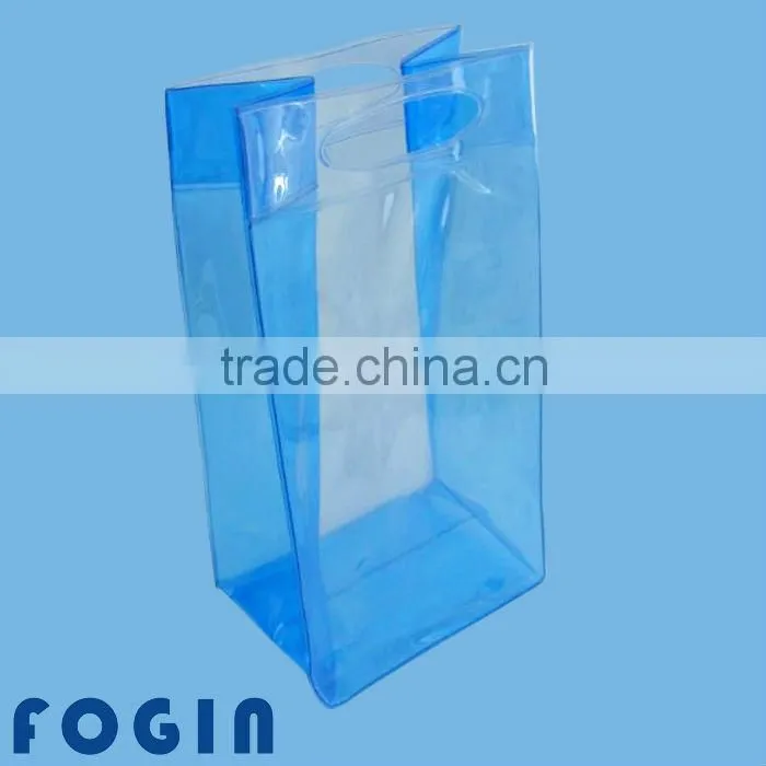 Recyclable Clear pvc ice wine bag