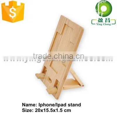 Bamboo wood table pen rack phone accessory display stand