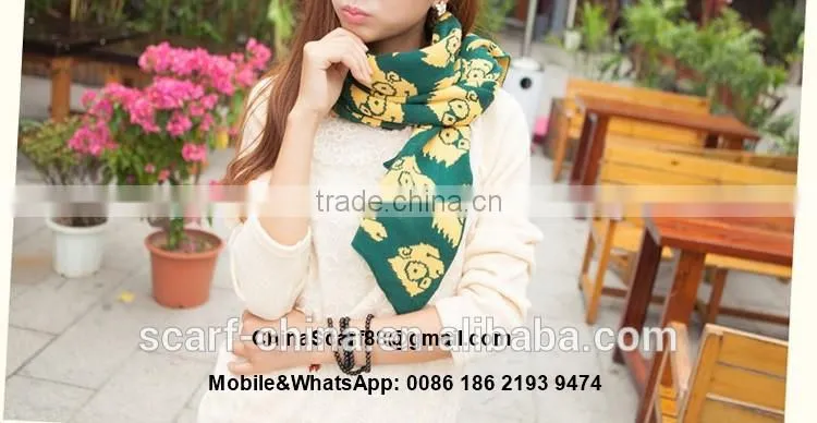 Wholesale cartoon winter scarf women
