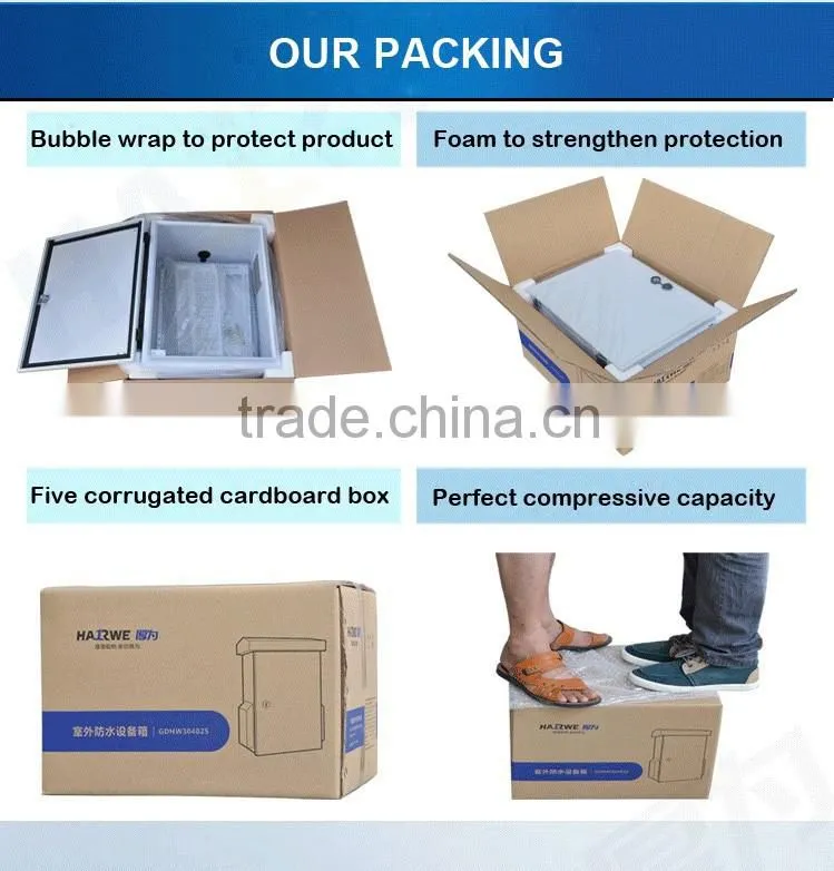 White Waterproof Metal Electrical Enclosures of Outdoor Used