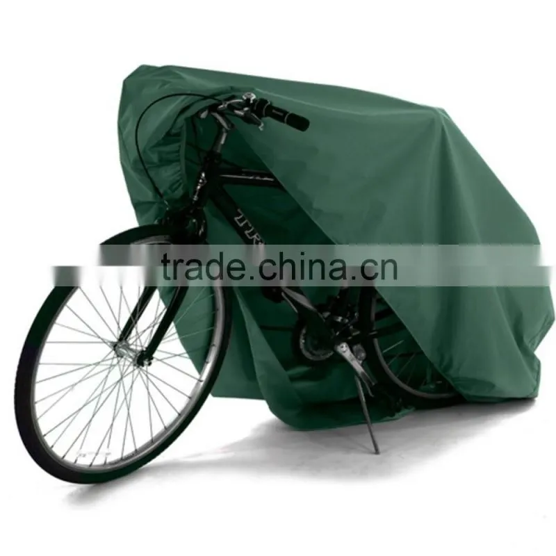 0utdoor Waterproof Polyester Bike Cover Green Color