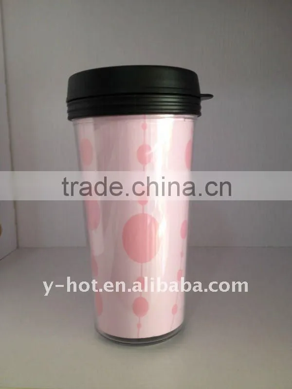 400ml double insulated plastic mugs YH-4009