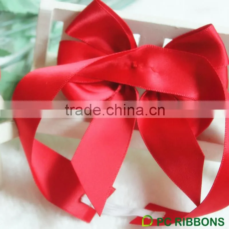 2015 hot sale ribbon bow with elastic loop/gift wrapping ribbon bows