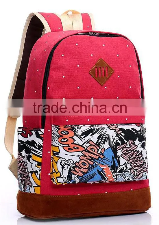 New Fashion white canvas backpacks wholesale