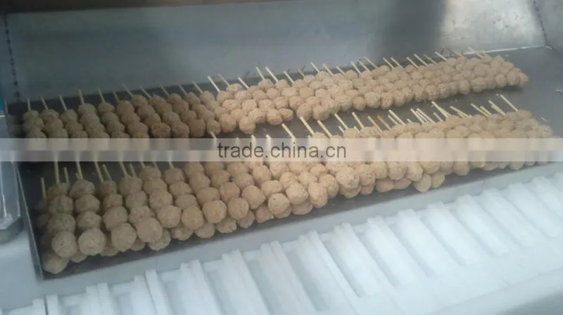 all kinds of seafood meat vegetable wear string production machine