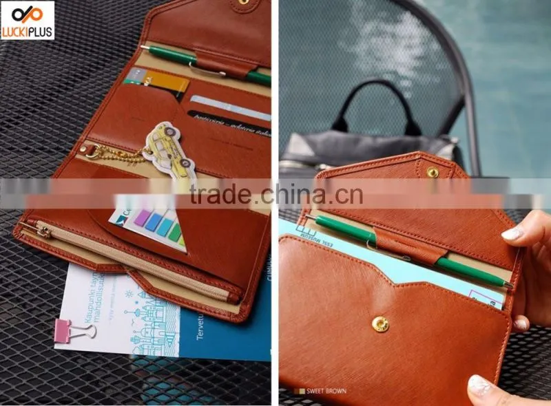Luckiplus Inventory Multi-purpose Rfid Blocking Passport Wallet Organizer Holder