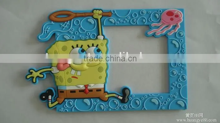 Photo Frames with hooks/soft rubber Magnetic fridge Photo Frame /Photo Frame with Magnets