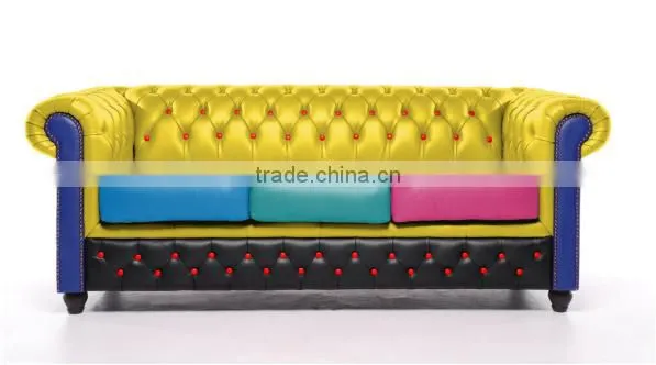 Chesterfield Showroom New Model Leather Sofa