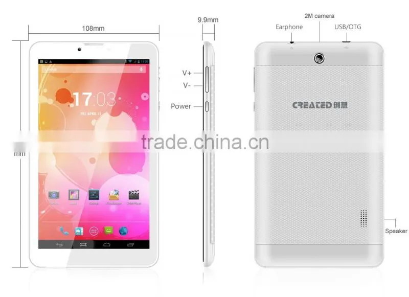 7inch Quad Core MTK8321 1G RAM 8G ROM GPS 3G android tablet pc dual sim card android tablets
