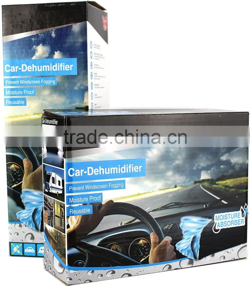 REACH Approval Calcium chloride Gift box paking 500ml Hang Moisture trap Dehumidifier Bags