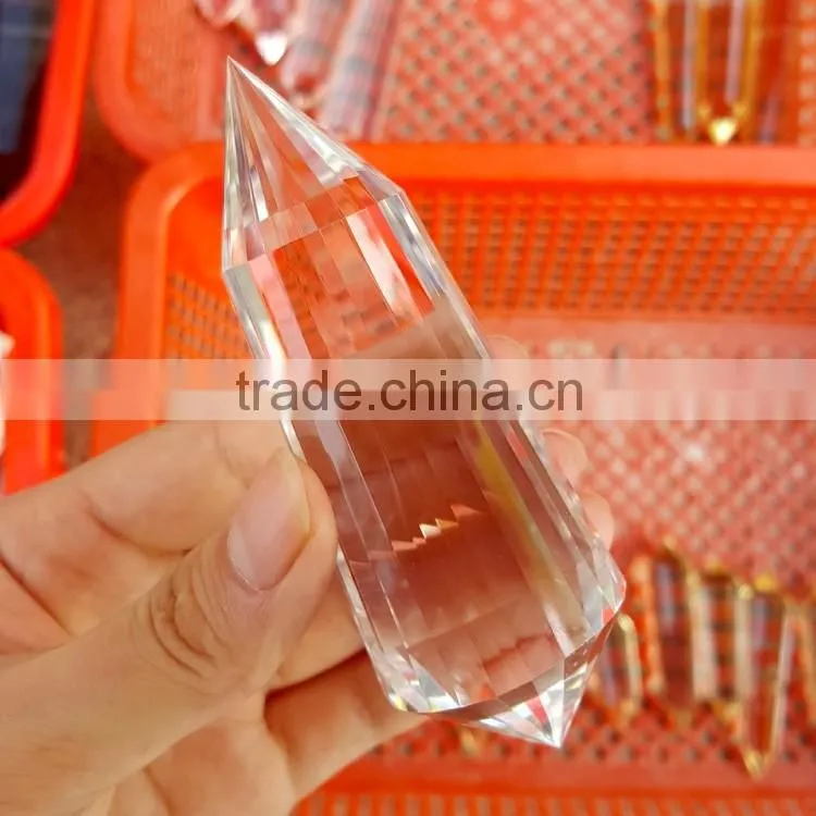 Perfect Double Terminated 24 Facets Clear Crystal Vogel Points