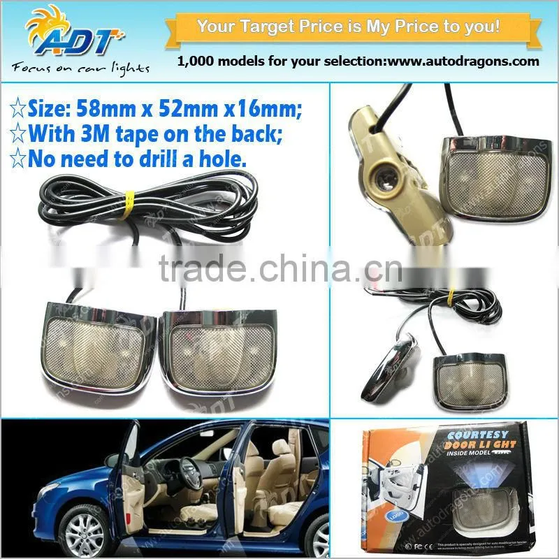 2016 Hot sale 5w 12 Non-fading customizing car logo laser door light for universal cars