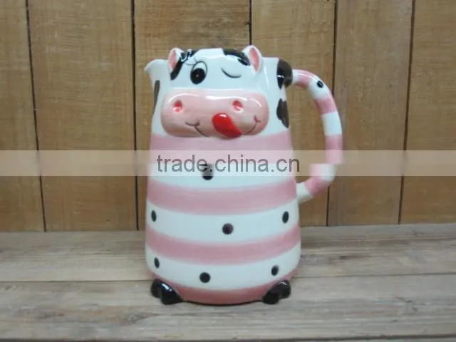 hot sale ceramic cute cow untensil tool holder forks spoon holder