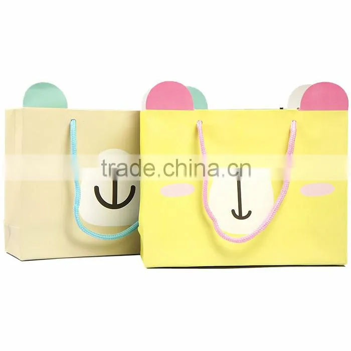 Cute Bear Face 2 Sides Mini Paper Bag