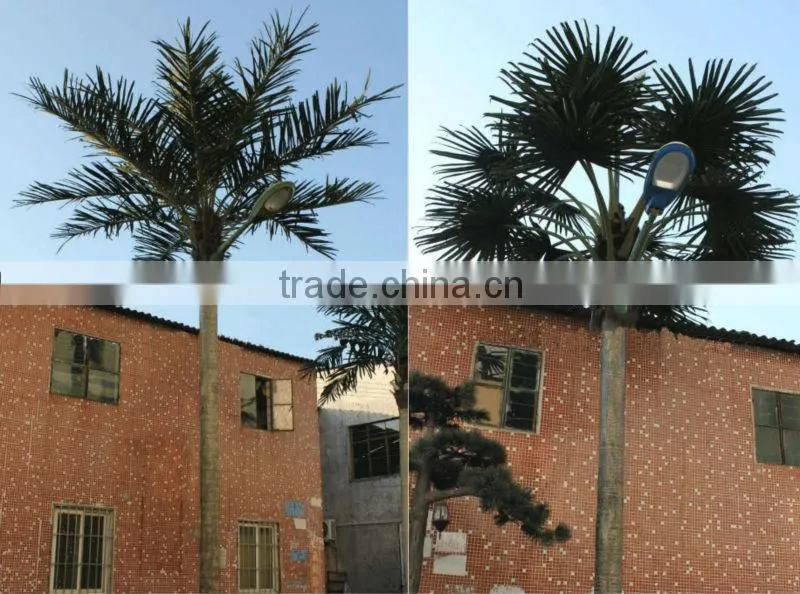 artificial beautiful palm tree with LED light streetlight up tree road light up tree