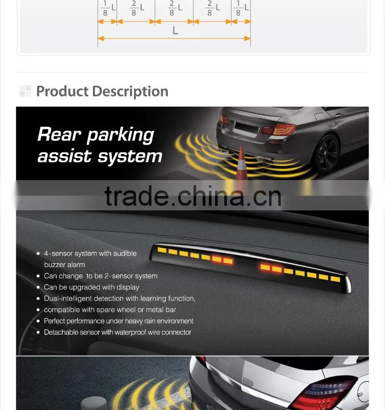 Steelmate PTS410M5 car parking sensor system, rear parking sensor, parking assist system
