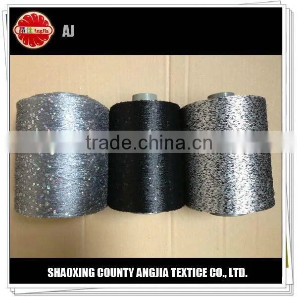 hand knitting sequin yarn import for scarf