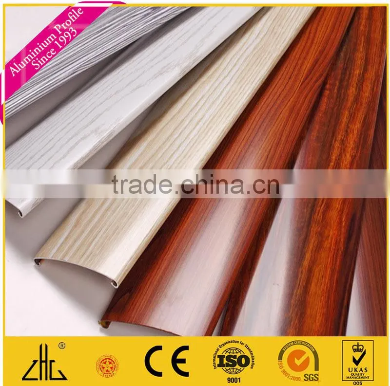 Best quality aluminum kitchen profiles with powder coating/polishing/anodizing/wood grain/kitchen aluminum profiles factory