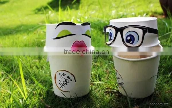 Disposable paper coffee cup