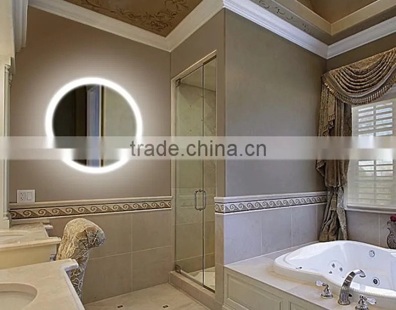 Head lamp mirror for modern hotel bathroom
