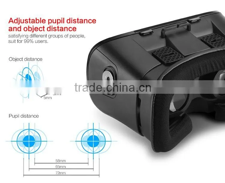Google cardboard cinema vr46 with white and black